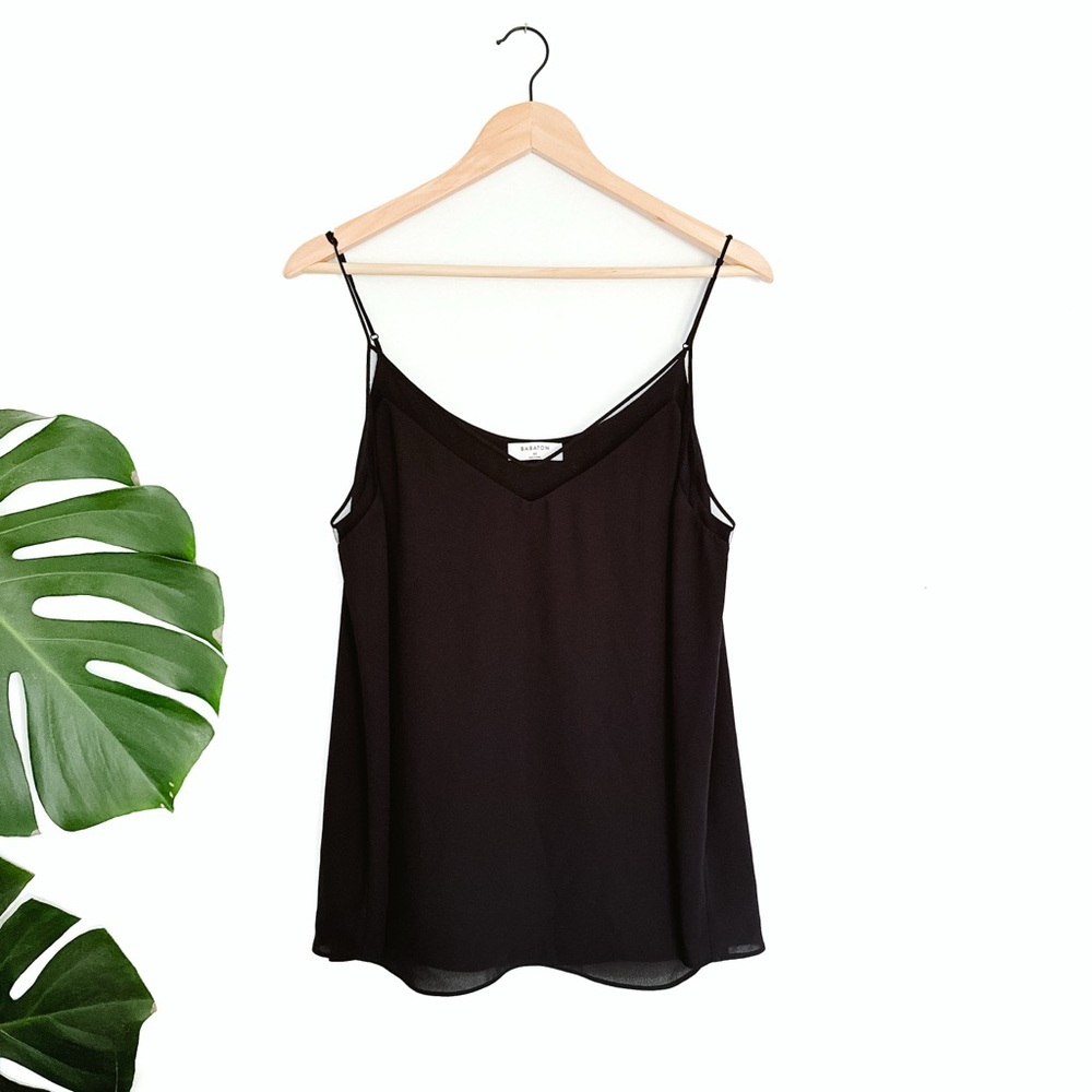 Aritzia Babaton Galen Mesh Camisole Tank Black - Size XS - Picture 1 of 10